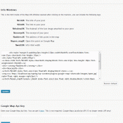 Google Maps Shortcode Options Screen Google Maps Shortcode Options Screen