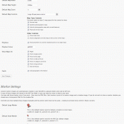 WP Geo Options screen WP Geo Options screen