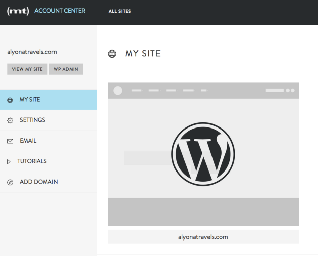 Account center