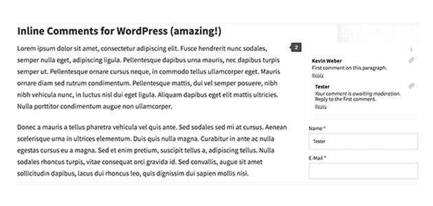 Inline Comments: Medium-like Side Comments WordPress Plugin