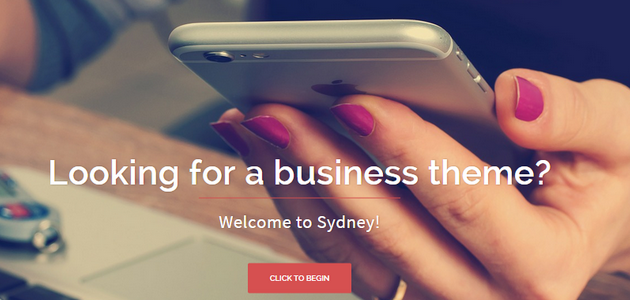 Sydney: Big Featured Image WordPress Theme