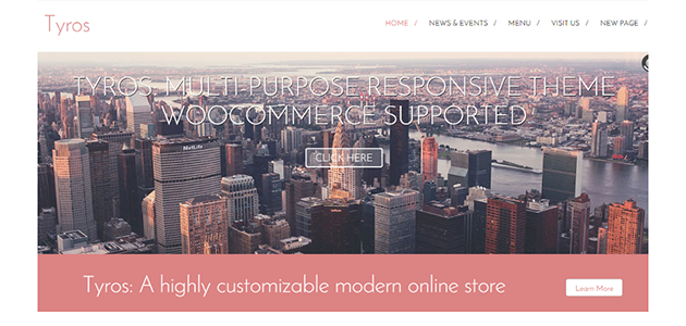 Tyros: WooCommerce Supportive Minimal WordPress Plugin