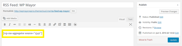 Add feed source to post.
