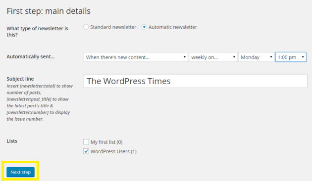 Name your newsletter.