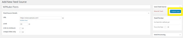 Feed source name.
