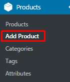 add new product in woocommerce