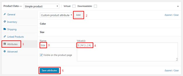adding attribute and-term directly from product tab