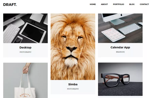 Draft Portfolio WordPress Theme
