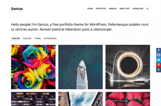 Genius WordPress theme
