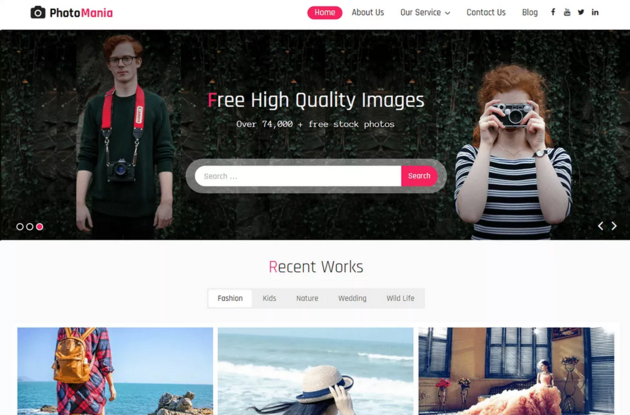 Photomania WordPress Theme