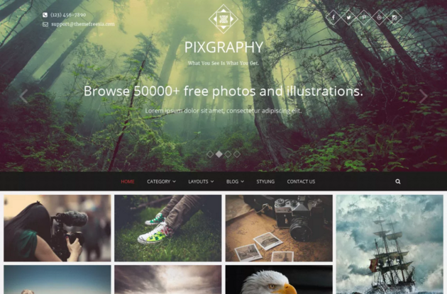 Pixgraphy WordPress Theme