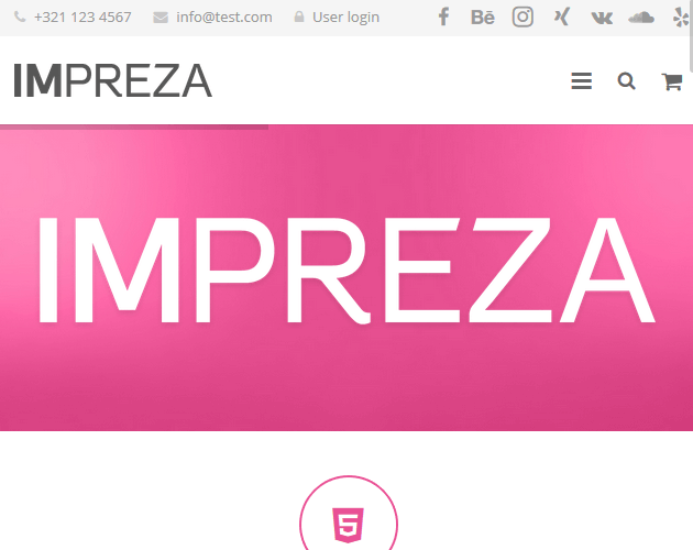 Impreza - WordPress Animation Themes