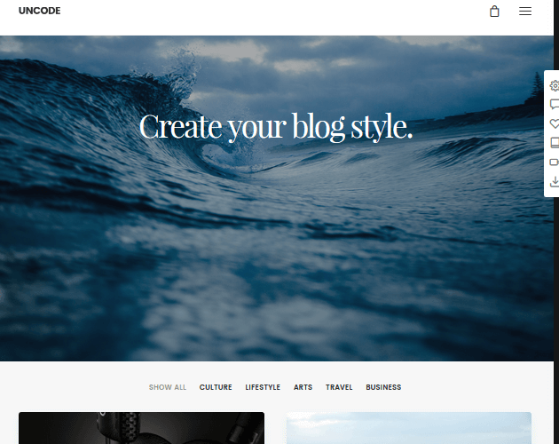 Uncode - WordPress Animation Themes
