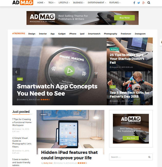 ADMAG - Ad-Space WordPress Themes