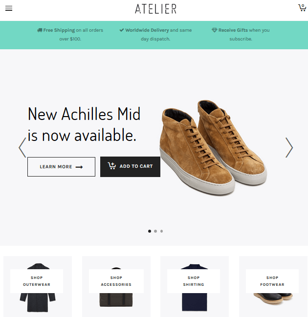Atelier - eCommerce WordPress Themes
