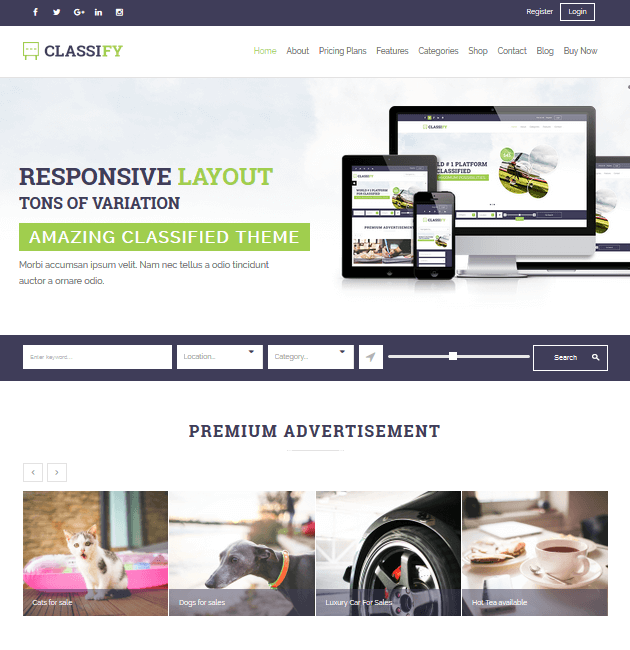 Classify- Ad-Space WordPress Themes