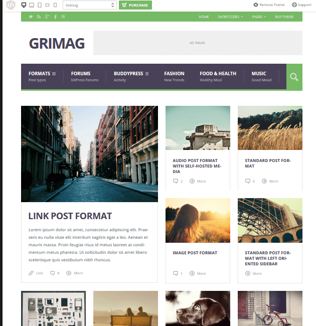 Grimag - Ad-Space WordPress Themes