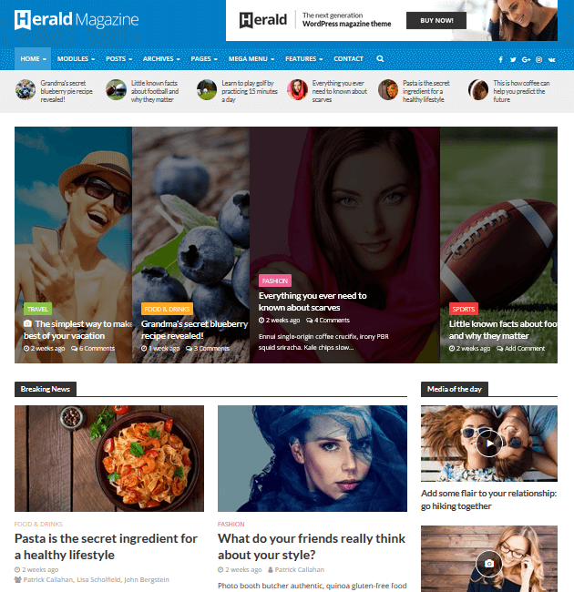 Herald - Ad-Space WordPress Themes