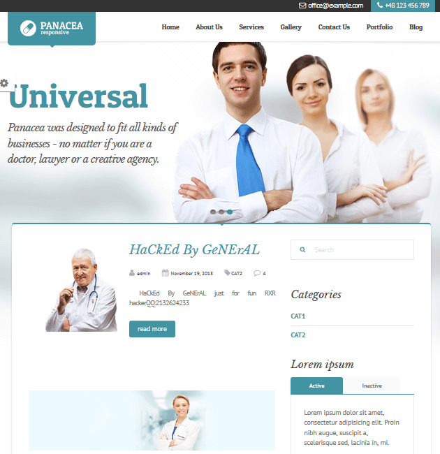 Panacea Medical - WordPress Doctor Themes