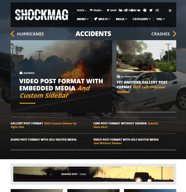 Shockmag - Ad-Space WordPress Themes