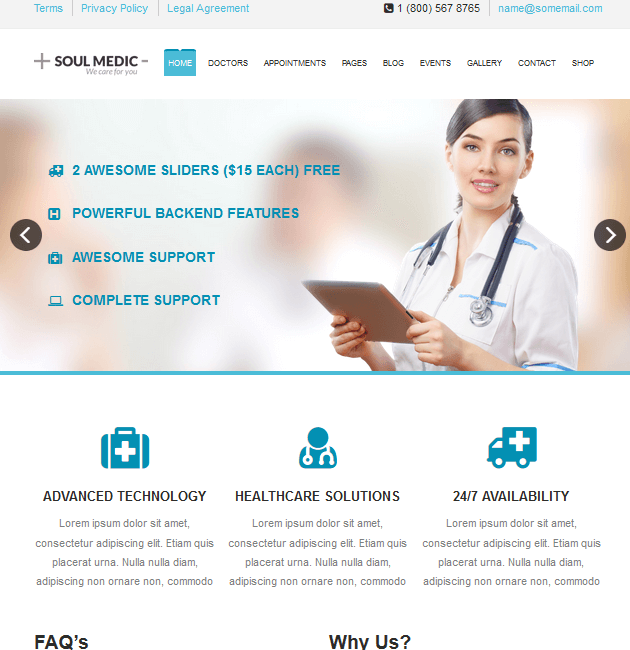 SoulMedic Health - WordPress Doctor Themes