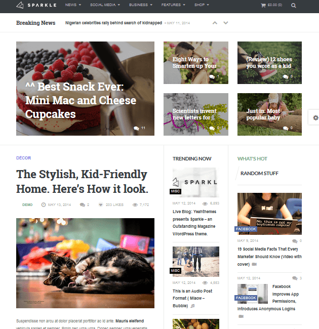 Sparkle - Ad-Space WordPress Themes