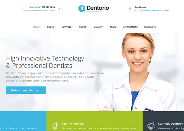 Dentario | Dentist, Medical & Healthcare Theme