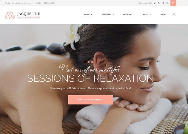 Jacqueline | Spa & Massage Salon Theme