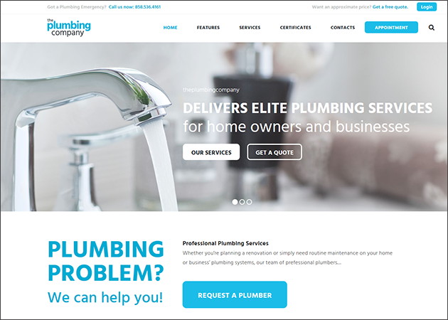Plumbing - Repair, Building & Construction Theme